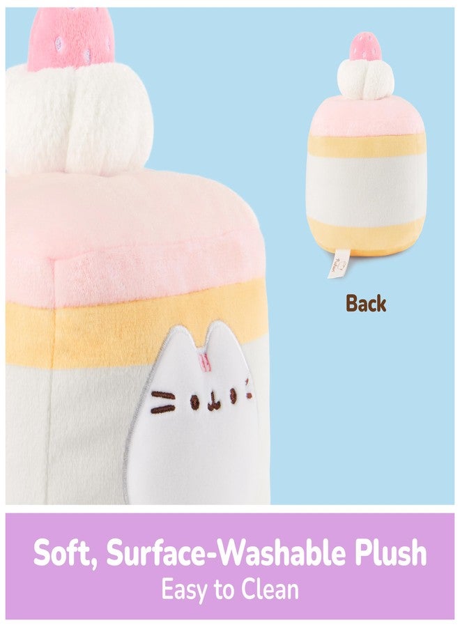 GUND Pusheen Strawberry Sponge Cake 6-Inch Plush Toy for Ages 8+ - Image 4
