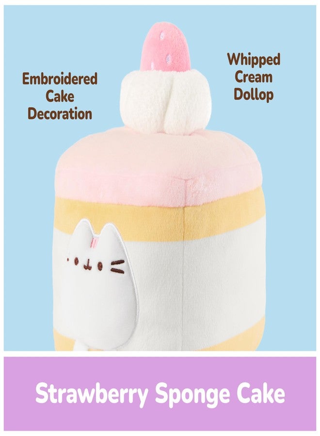 GUND Pusheen Strawberry Sponge Cake 6-Inch Plush Toy for Ages 8+ - Image 5