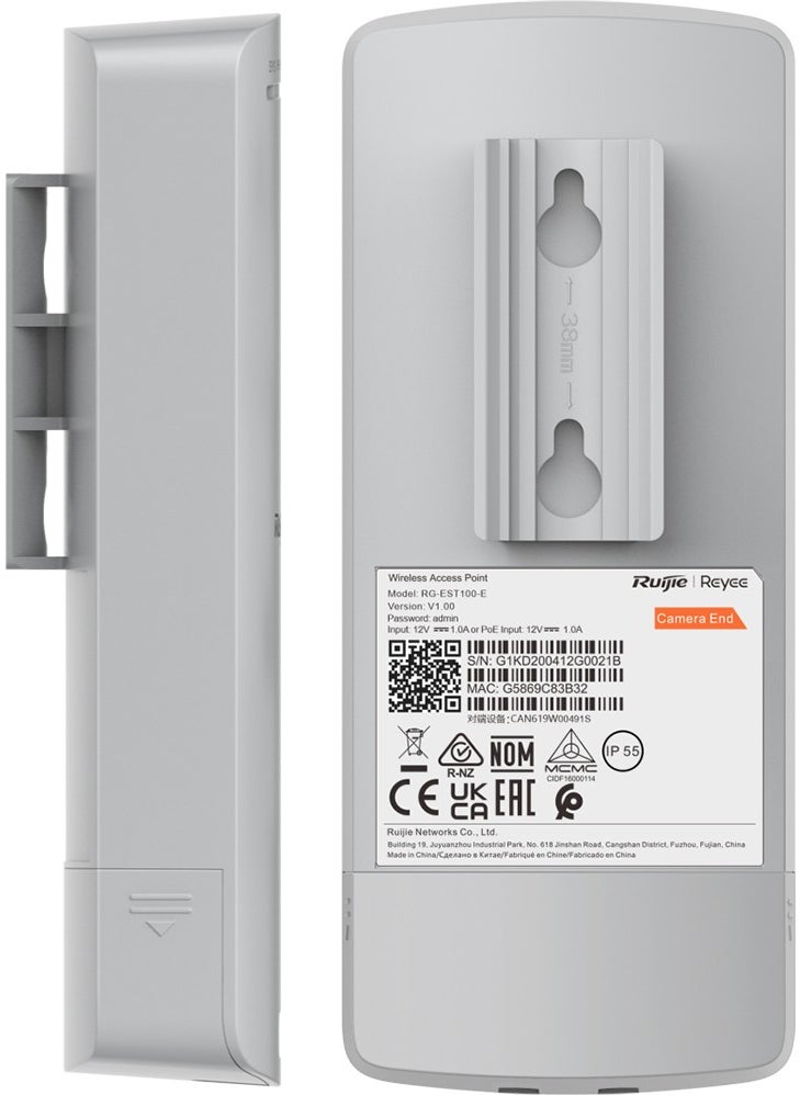 AYT - Ruijie RG-EST100-E 2.4ghz Dual Stream 500 Meters Wireless Bridge Outdoor Long Range Access Point Router 2 Li - Image 1