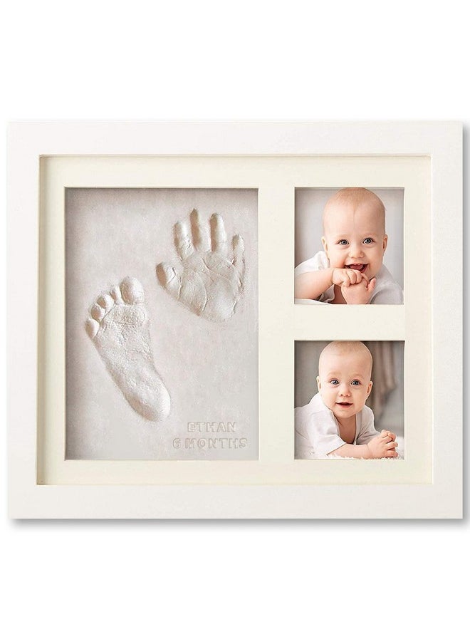 Bubzi Co - Baby Handprint And Footprint Makers Kit Keepsake Frame For Newborn Boys & Girls Baby Girl Gifts & Baby Boy Gifts New Mom Baby Shower Gifts Baby Milestone Picture Frames Baby Registry Nursery - Image 1