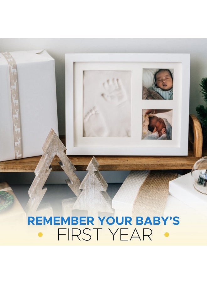 Bubzi Co - Baby Handprint And Footprint Makers Kit Keepsake Frame For Newborn Boys & Girls Baby Girl Gifts & Baby Boy Gifts New Mom Baby Shower Gifts Baby Milestone Picture Frames Baby Registry Nursery - Image 1