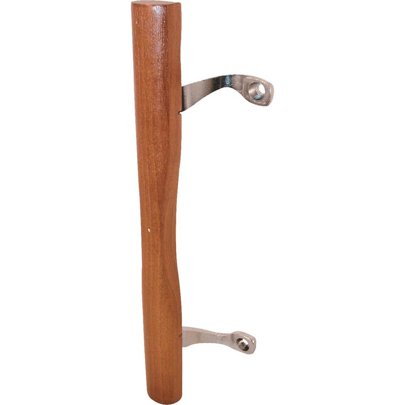 Prime-Line C 1034 Sliding Patio Door Wood Pull, Chrome Plated Brackets (Single Pack)