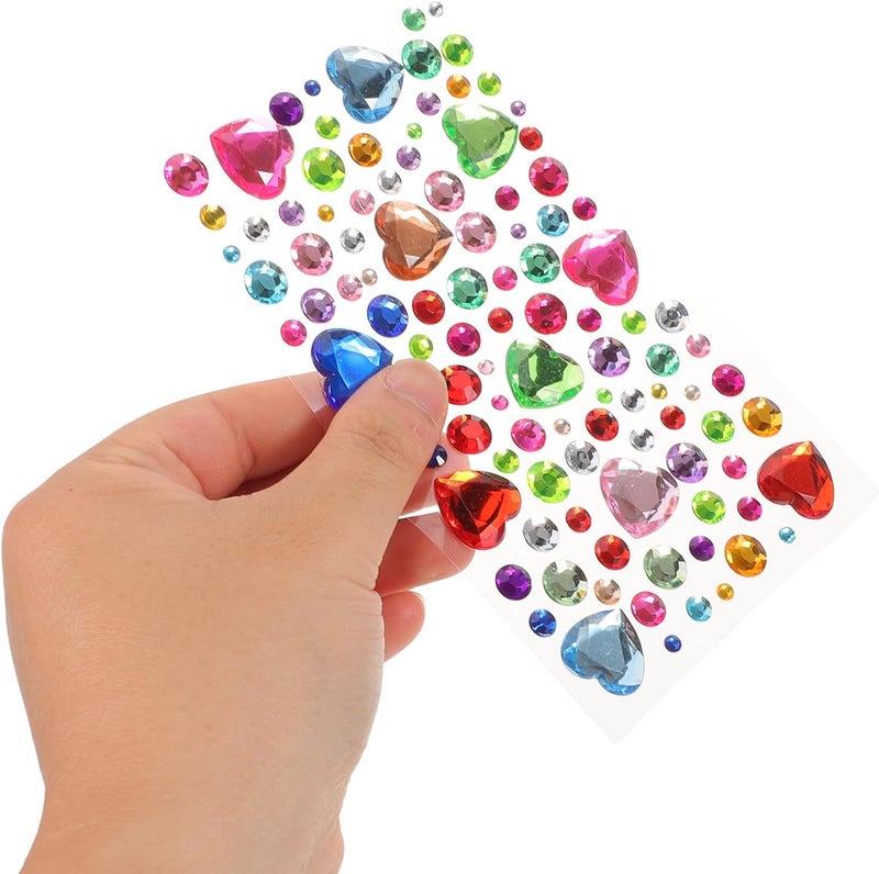 ibasenice Self-Adhesive Gem Stickers and Flat Back Rhinestone Gems for Crafts, Teardrop and Star Shapes, Colorful Crystal Embellishments for Face Makeup, Party Decor, DIY Nail Art – 12 - Image 4