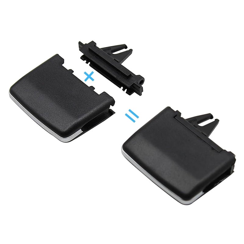 QASULER Car Rear AC Vent Clip - Gray (2pcs) - Image 3