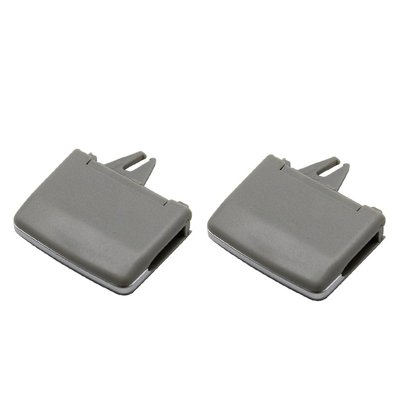 QASULER Car Rear AC Vent Clip - Gray (2pcs) - Image 1