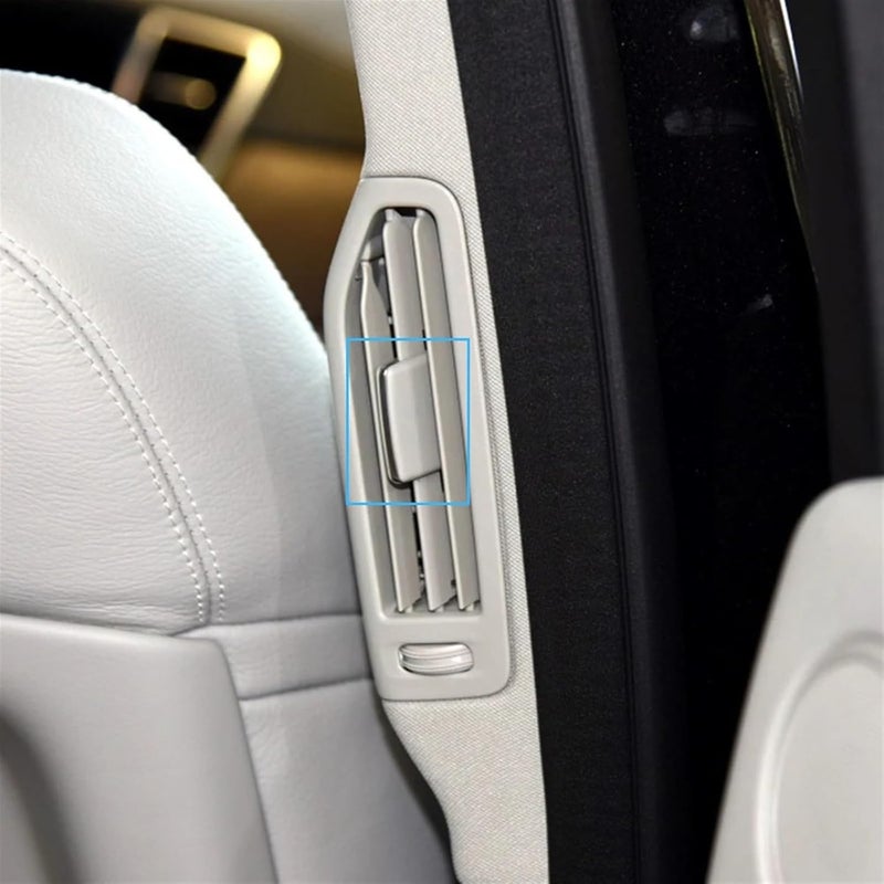 QASULER Car Rear AC Vent Clip - Gray (2pcs) - Image 5