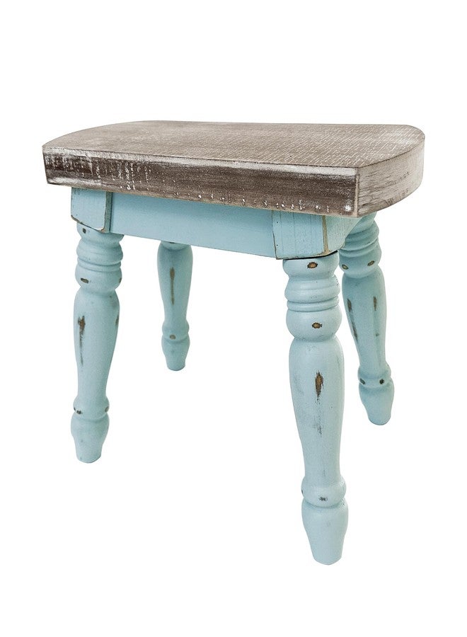 dwellington Farmhouse Wood Step Bedside Stool Samll Rustic Plant Foot Stool for Bathroom, Kitchen, Bedroom - Image 4