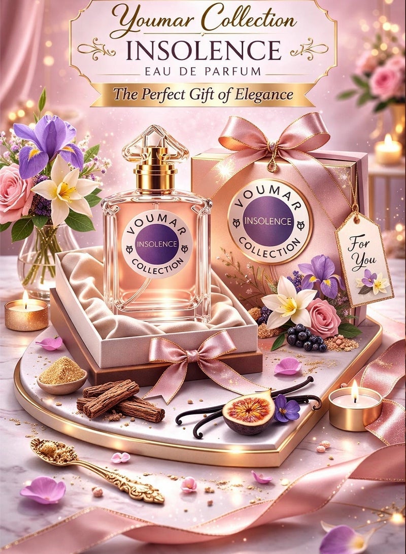 يومار كولكشن إنسولنس رقم 0115 عطر فاخر للنساء – عطر ناعم بودري بنفحات البنفسج والسوسن والفانيليا | أو دو بارفان نسائي طويل الثبات - Image 3