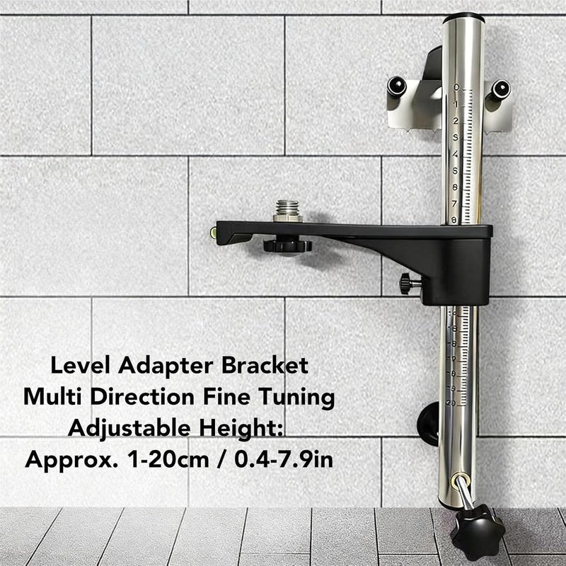 Fine Tuning Bracket Level Adapter 6mm 15mm Male Thread 360 Degree Rotating Base Adjustable Height Wall Mount - Image 3