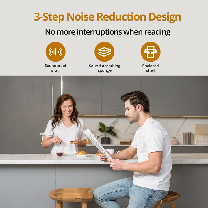 1 HP Garbage Disposal with Sound Reduction, TECASA Food Waste Disposer for Kitchen Sink, Septic Safe Garbage Disposal, Power Cord Included, Grey and Black - HyperCrush 100 - Image 2