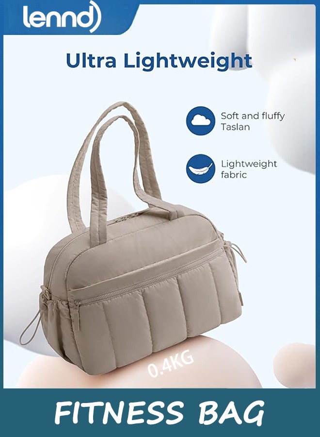 LENND Women's gym bag, travel duffel bag with waterproof pockets, lightweight weekender bag, women's carry-on bag for travel, gym, weekend  - Image 4