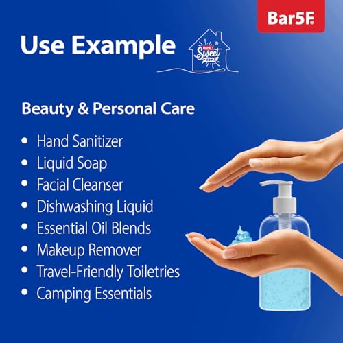 Bar5F Plastic Bottles with Pump Dispenser, 8 oz | Leak Proof, Empty, Clear Refillable, BPA Free for Body Wash, Moisturizer, Face Cream, Liquid Soap | Black & White Pumping Caps | Set of 2 - Image 3