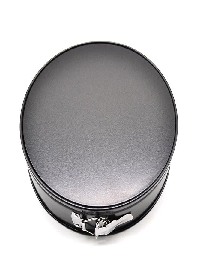 FUJIDENSO 9.5" Non-Stick Spring Form Cake Mold Pan With Removable Flat Bottom, Tatinum Color Carbon Steel Bakeware Easy Release Cheese Cake Pan - Image 2