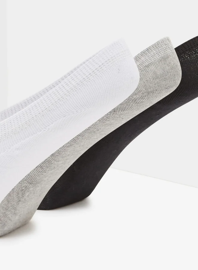 كابا Men's No Show Sports Socks - Set of 3