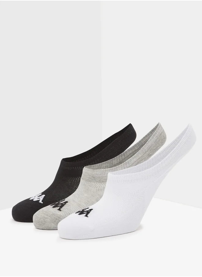 كابا Men's No Show Sports Socks - Set of 3