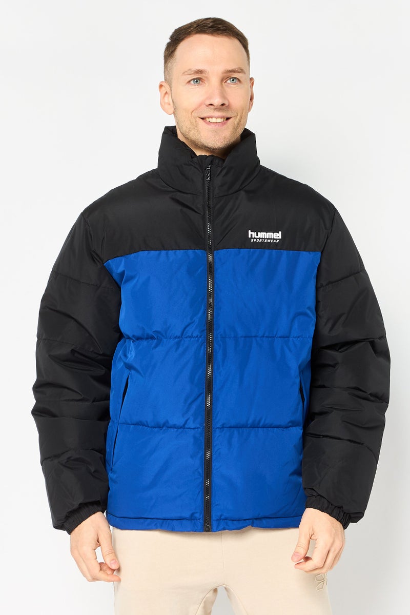 Hummel جاكيت بومبر خارجي طويل الأكمام للرجال، متعدد الألوان - Image 1