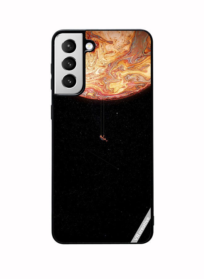 VR CREATIVE Protective Case Cover For Samsung Galaxy S22 Plus 5G Black Galaxy Design Multicolour - Image 1