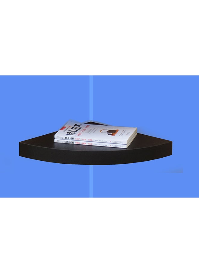 Feelings FLOATING CORNER WALL SHELF BLACK SIZE: 29.5X29.5X3CM  - Image 1