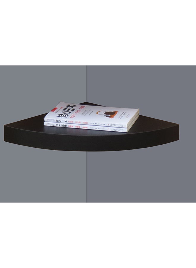 Feelings FLOATING CORNER WALL SHELF BLACK SIZE: 29.5X29.5X3CM  - Image 2