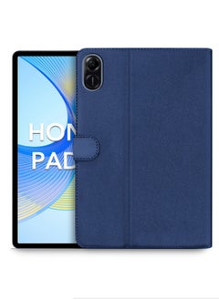اوميكر غطاء حماية قلاب من جلد البولي يوريثان لهاتف Honor Pad X9 مقاس 11.5 بوصة 2023 باللون الأزرق الداكن  - Image 1