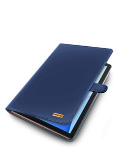 اوميكر غطاء حماية قلاب من جلد البولي يوريثان لهاتف Honor Pad X9 مقاس 11.5 بوصة 2023 باللون الأزرق الداكن  - Image 3