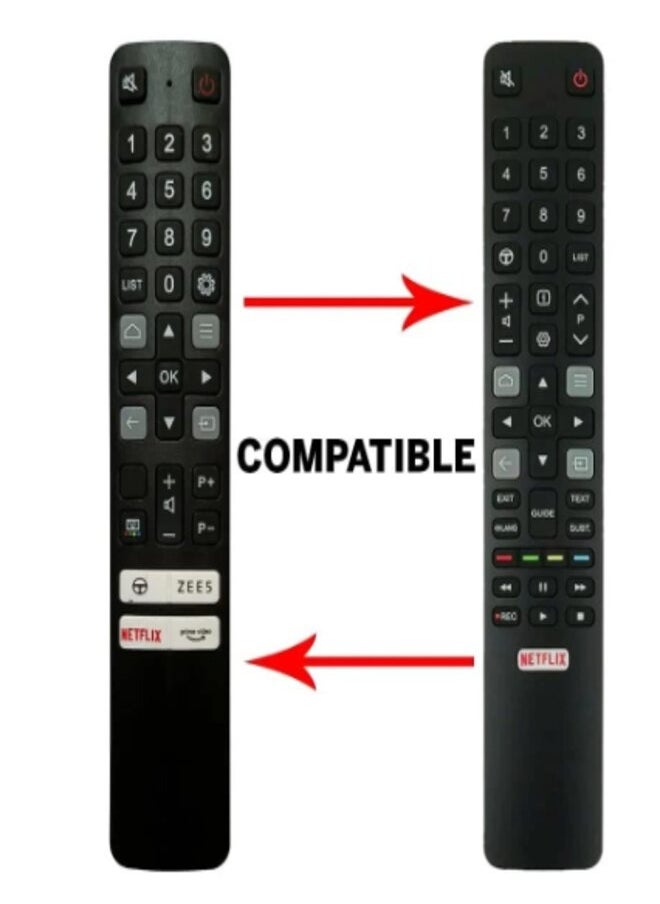 Generic FEDDERS TCL Remote Control Smart TV with Netflix Key Compatible for All TCL Model TV | TCL Remote Universal Support All Model of TCL TV Without Voice Command  - Image 2