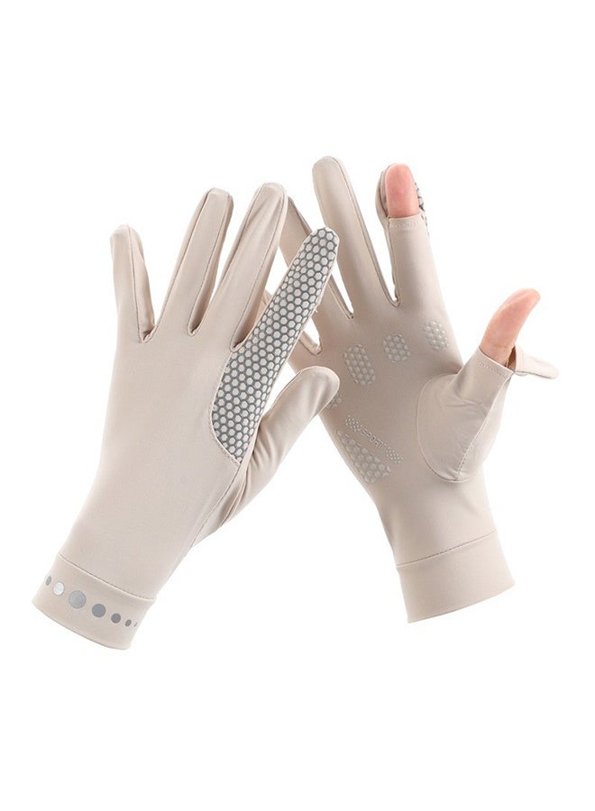 Outdoor open-fingered sun-protective gloves for use with touchscreens and driving Women - Image 2