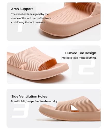 Anmerl Shower Shoes for Men and Women, Soft Lightweight Quick-Drying Non-Slip House Slippers Slides for Bathroom, Pool, Beach, Indoor & Outdoor - Image 5
