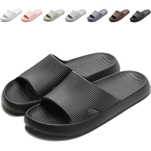 Anmerl Shower Shoes for Men and Women, Soft Lightweight Quick-Drying Non-Slip House Slippers Slides for Bathroom, Pool, Beach, Indoor & Outdoor - Image 1