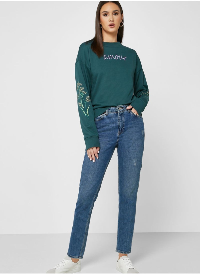 Ginger - Graphic Printed Sweatshirt - Image 1