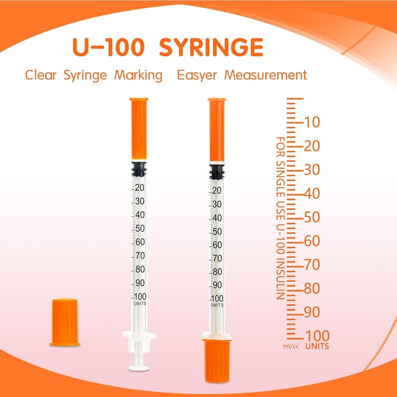 BeHerk 1ml/cc 31G 1/4 Inch Syringes, Disposable Syringe, Individual Wrapped, 20 Pack Sand resistant - Image 3