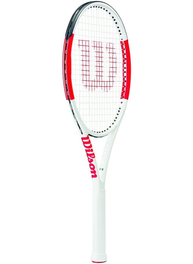 Wilson - Wilson Beginners Tennis racket WHITE RED Six.One Lite 102 Rkt W/O Cvr 1 - Image 1