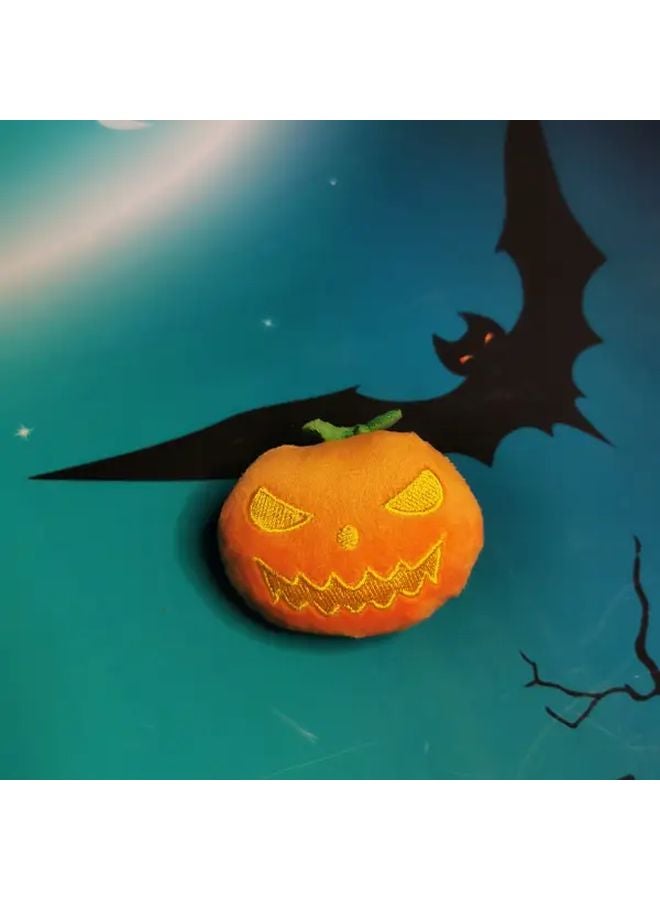 دمية مضغ قطط اليقطين التفاعلية صرير تخفيف التسنين متينة مصنوعة من البوليستر قطعة واحدة ستايل عشوائي - Image 5