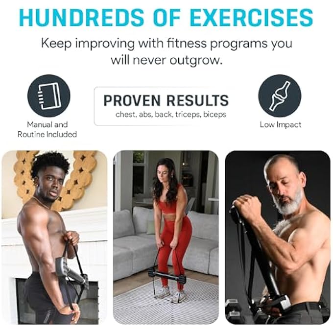 rayihni X5 Pro 28" - Isometric Exercise Equipment, Strength Training Portable At Home Gym Equipment For Back, Shoulder, Biceps, Triceps, Abs, Chest And Arms, Home Workout Exerciser For Men & Women - Image 4