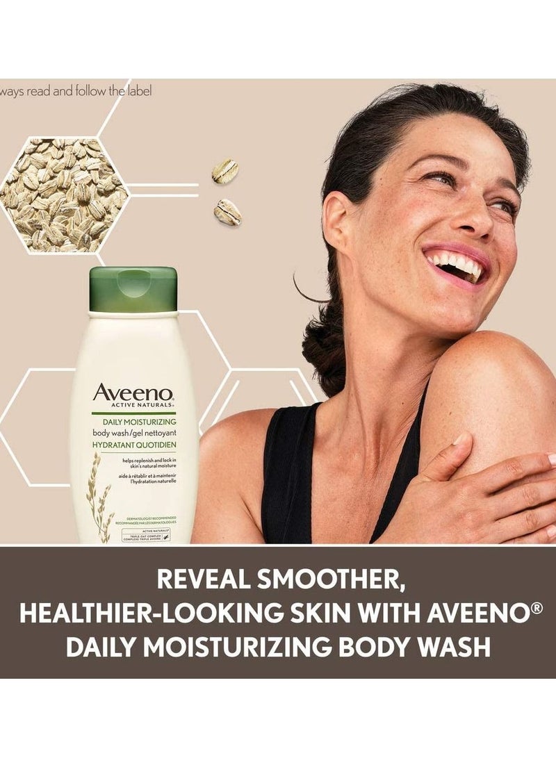 Aveeno Aveeno Daily Moisturizing Body Wash - Women's, Men's - Sensitive, Combination Skin - Hydrating, Soap-Free, 532mL  - Image 2