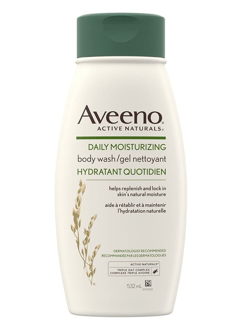 Aveeno Aveeno Daily Moisturizing Body Wash - Women's, Men's - Sensitive, Combination Skin - Hydrating, Soap-Free, 532mL  - Image 1