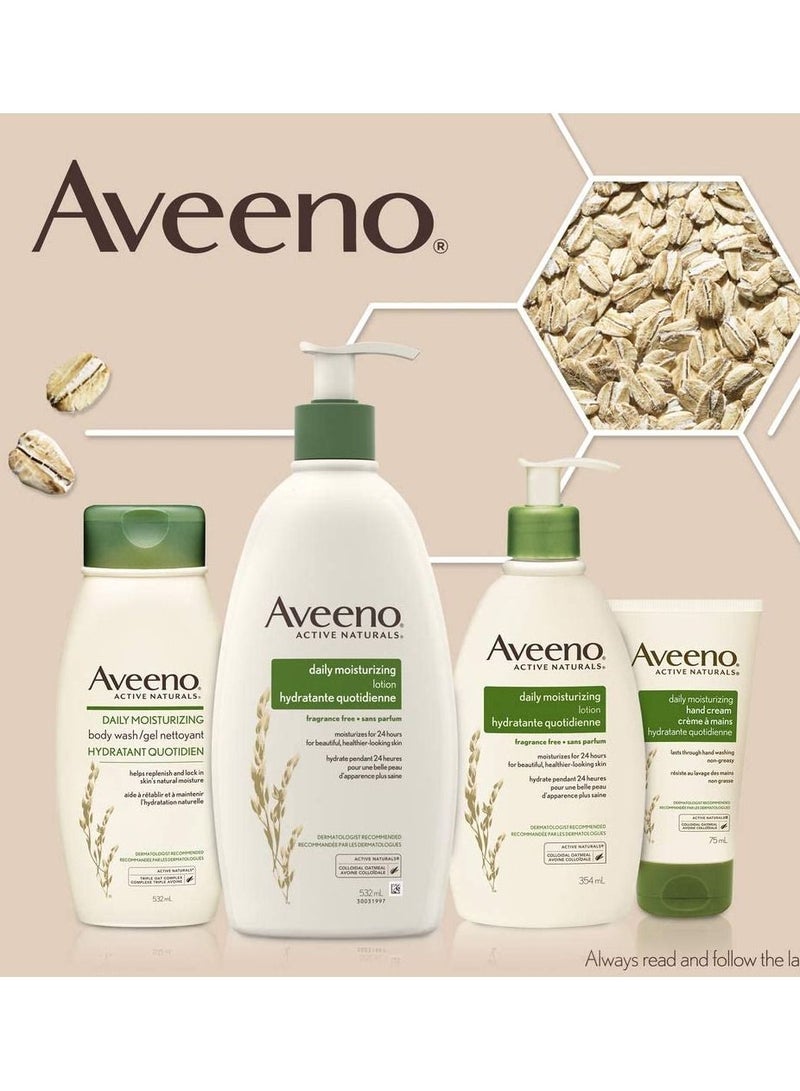 Aveeno Aveeno Daily Moisturizing Body Wash - Women's, Men's - Sensitive, Combination Skin - Hydrating, Soap-Free, 532mL  - Image 4