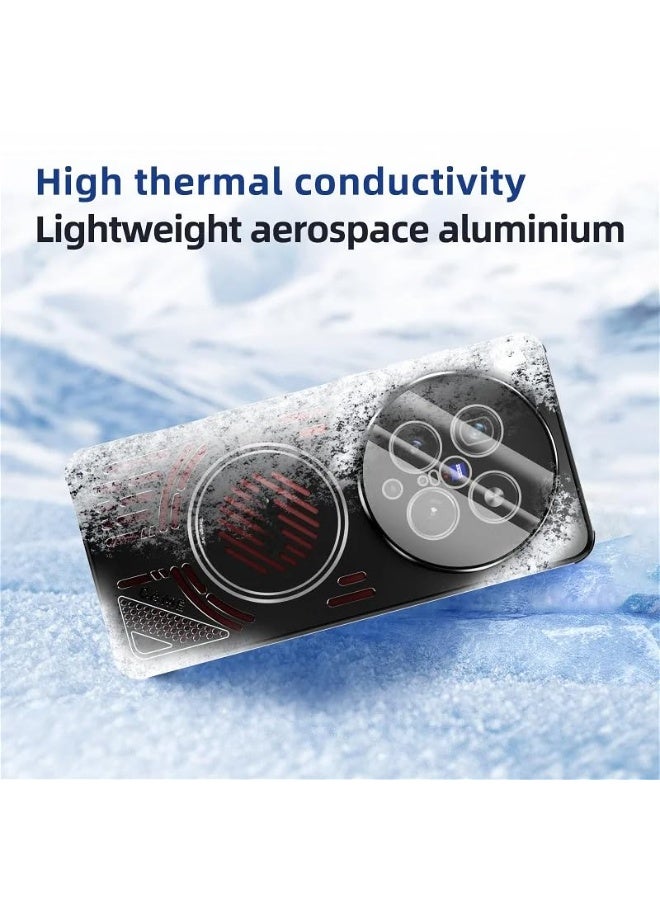 general Frosted Magnetic Case Compatible with Vivo X200 Ultra, Hollow Out Heat Dissipation Airbag Shockproof and Anti Drop Protective Cover with Wireless Charging - Image 2