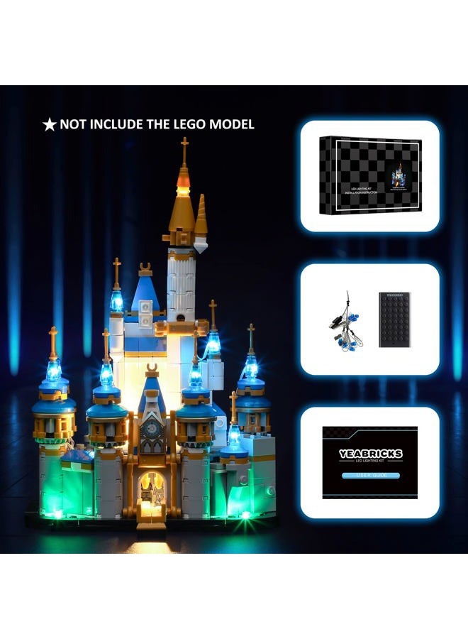 YEABRICKS LED Light for LEGO-40478 Disney Mini Castle Model Building Blocks (Lego Set Not Included) - Image 5