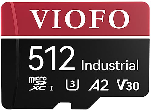 VIOFO 512GB Industrial Grade microSD Card U3 A2 V30 High Speed Memory Card with Adapter Support Ultra HD 4K Video Recording - Image 1