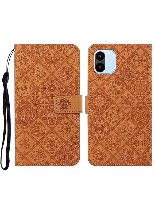 Case For Xiaomi Redmi A1 Ethnic Style Embossed Pattern Leather Phone Case