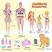 iBayda Family Dollhouse Dolls Playset 6 People with Dollhouse Pets Included Pregnant Mom Dad 3 Kids and Accessories for 312 Years Old Toddlers Gift - Image 4