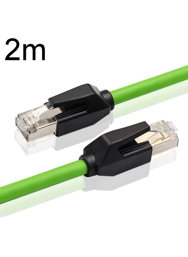 BURAQ 2m CAT6 Double Shielded Gigabit Industrial Cable Vibration-Resistant And Highly Flexible Drag Chain Cable - Image 1