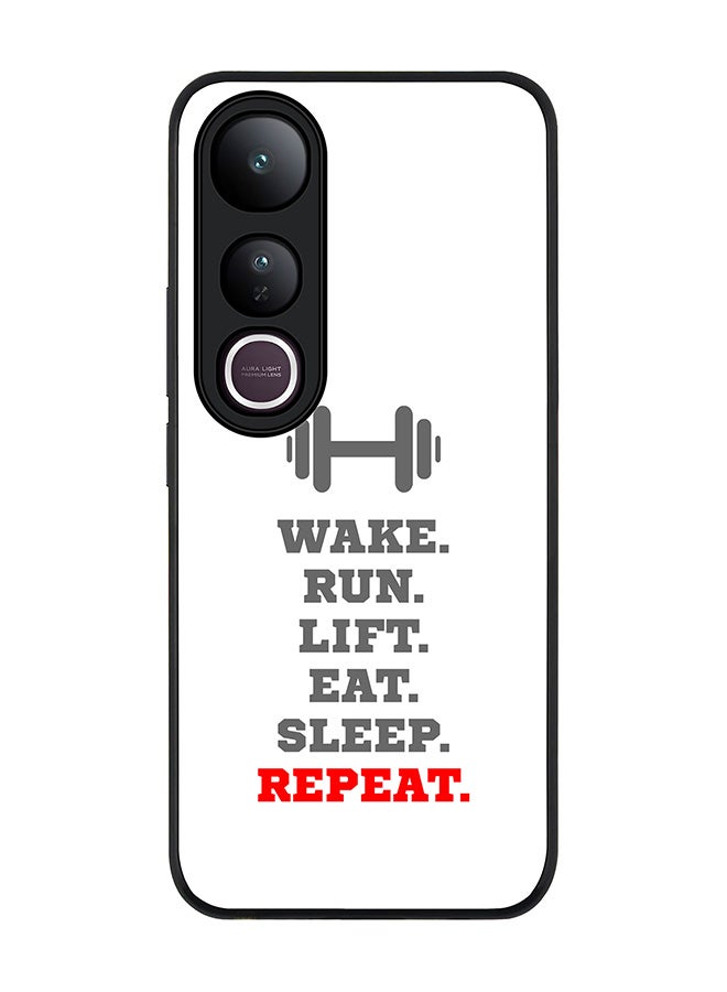 Stylizedd For vivo V50 Lite Case,Slim fit Camera Protection, Shockproof Thin Phone cover  - Routine (White)