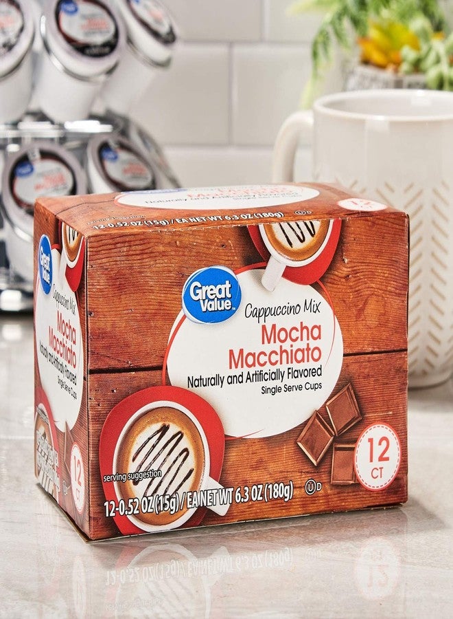 Great Value Cappuccino Coffee and Hot Drink Single Serve Pods, 12 Count (Mocha Macchiato Cappuccino, Pack of 2) - Image 4