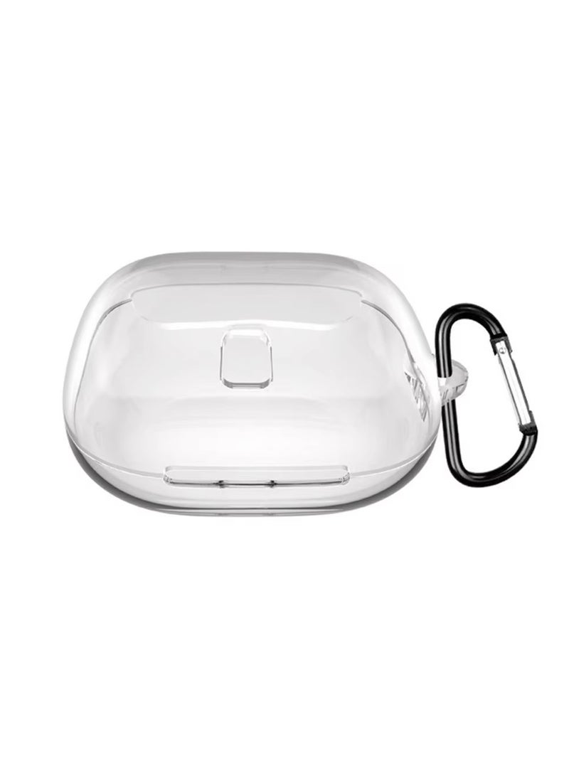 Silicone Case Compatible with Beats Powerbeats Pro 2 with Keychain Soft Resistant Shockproof Protective Case for Powerbeats Pro 2 for Women Men (Transparent) - Image 1