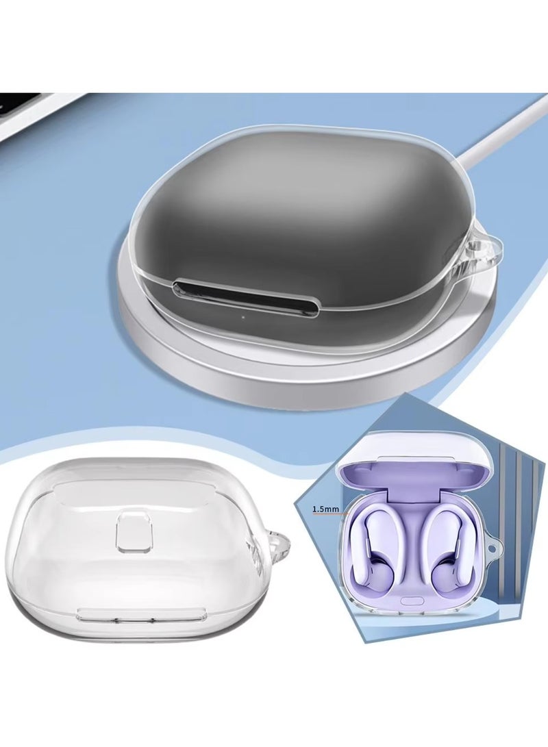 Silicone Case Compatible with Beats Powerbeats Pro 2 with Keychain Soft Resistant Shockproof Protective Case for Powerbeats Pro 2 for Women Men (Transparent) - Image 3