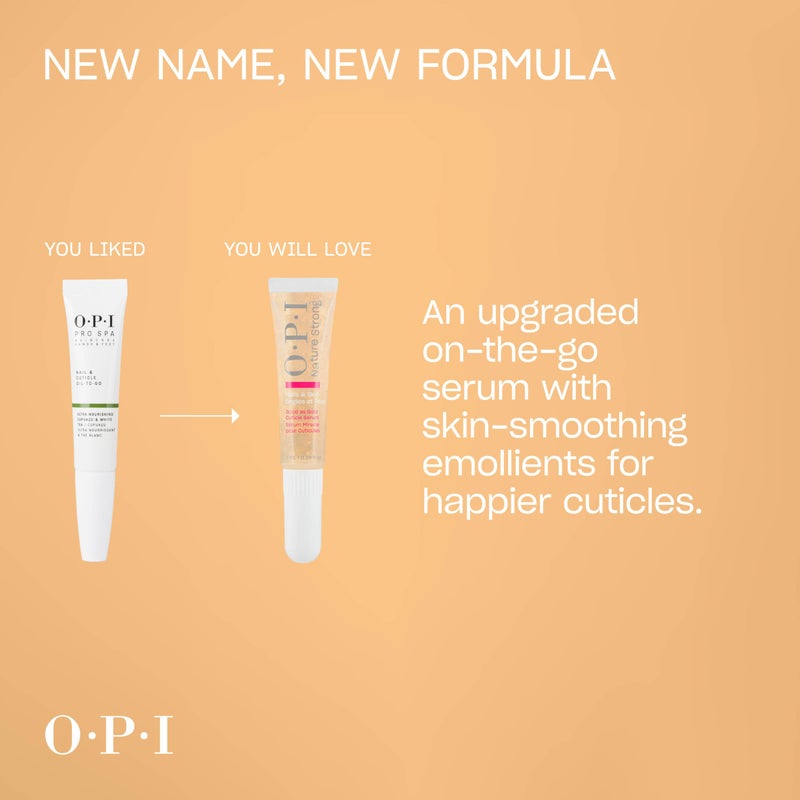 OPI Nature Strong Nails & Skin - Good as Gold Cuticle Serum | Hydrating Gel Serum to Soften & Sooth Cuticles On-The-Go | Enriched with Skin-Smoothing Emollients | 0.24 Fl Oz | 7 mL - Image 4