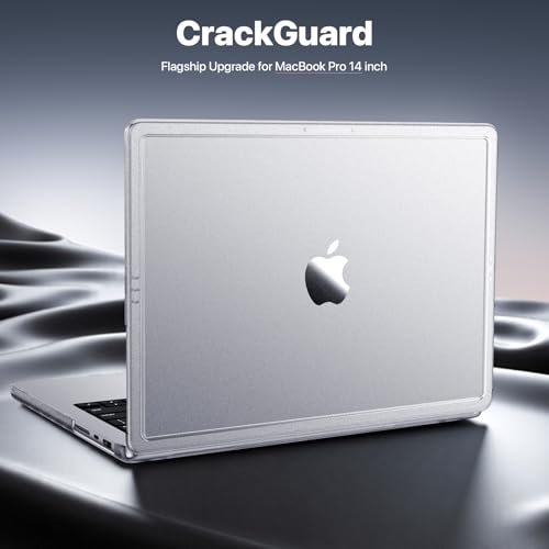 Soonjet CrackGuard for MacBook Pro 14 inch Case | M5 M4 M3 M2 M1 Pro/Max 2026-2021 | Anti-Crack Upgrade | Flawless Fit | Anti Fingerprint & Scratch | Hard Shell Laptop Cover | Matte Clear - Image 2