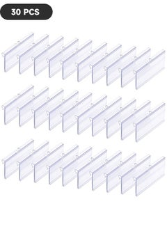 30-Piece Clear Plastic Label Holders, Basket Labels Clip On Labels for Storage Bins, Merchandise Sign Display Holder for Supermarket Shop (8*4.2*3cm) - pzsku/ZFD6737C4D7C285FB7541Z/45/_/1719997649/df541a0b-0295-4aa2-99cd-5e76efeeeb01